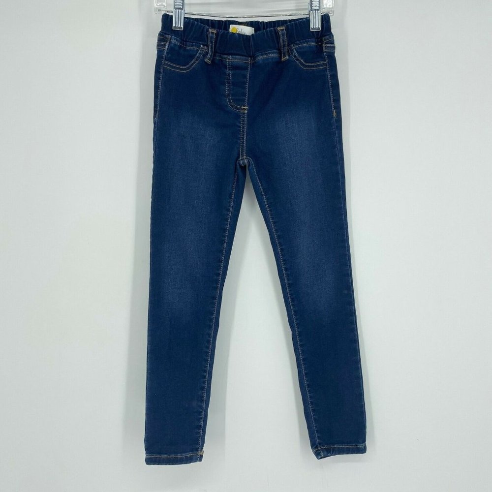Boden Jeans Girl's Sz 7 Jegging Pull On Elastic Waist Pants Dark Wash Denim Blue
